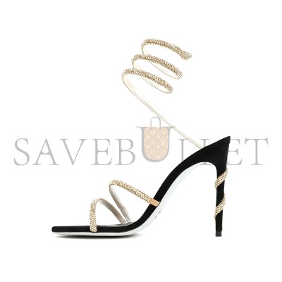 RENÉ CAOVILLA  GOLDEN MARGOT SPIRAL SANDALS 105 C11339 RENÉ CAOVILLA  GOLDEN MARGOT SPIRAL SANDALS 105 C11339